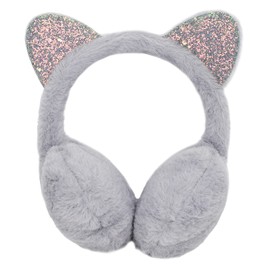 BXT Cute Animal Earmuffs Winter Warm Cat Ear Muffs Faux Fur Outdoor Sports Thermal Earmuffs Ear Covers Headband