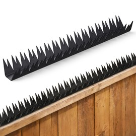 Anti Climb Spikes for Outdoor Walls, Garden Fences, Metal Fence Spikes Animal Deterrent, Anti Bird Spikes Deterrent for Outside, Spike Strips for Animals, Thieves, Intruders, 6Pcs, Covering 94.5 in