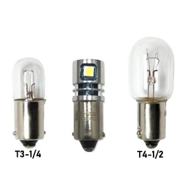 High Output 12/28VDC BA9S T3-1/4 Miniature Bayonet Base LED Replacement Bulb | Replaces Bulbs 12V: 1414 1416 1813 1816 1895 | 28V: 313 1495 1819 1820 1864 757 ( 2 pack, Bright White)