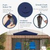 Patio Kingdom 6.5' x 10' Rectangular Patio Umbrella Large Outdoor