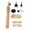 Bowl Sander Tool Kit, Wood Turning Lathe Sanding Tools with