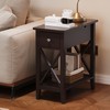ChooChoo End Table, MDF Material Flip Top Narrow End Table