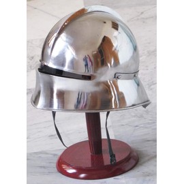 THORINSTRUMENTS (with device) Medieval German Sallet Helmet - Gothic Close Helmet Re-Enactment Costume Spartan Rustic Vintage Home Decor Gifts