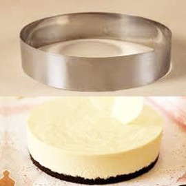 SUNRISE Heavy Gauge Stainless Steel Round Cake Mold/Pastry Ring 5" x 1.75"