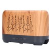 Humidifier 200ml Aroma Diffuser Wood Grain Flame Pattern Light Low