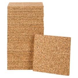 Cork Stilt Bearings, Cork Substructure Construction, Patio Construction and Balcony Construction with Cork, Pack of 25, Cork Patio Pads, Patio Pads Made of Cork, Pressed Cork, Durable and Durable, 70 x 70 x 5 mm