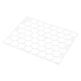 Prime-Line KD 16080 White Screw Hole Covers, Self-Adhesive, Textured, Plastic (53 Per Sheet)