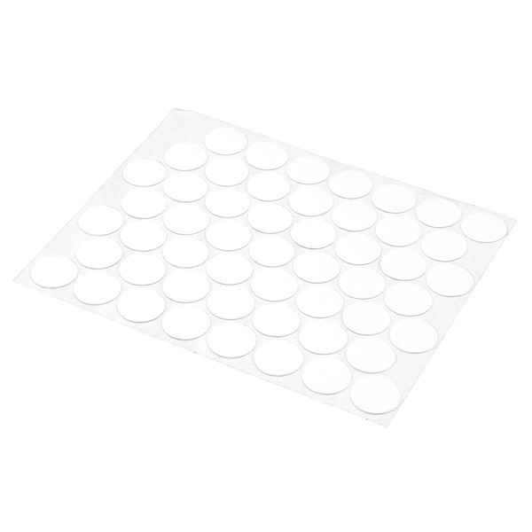 Prime-Line KD 16080 White Screw Hole Covers, Self-Adhesive, Textured, Plastic
