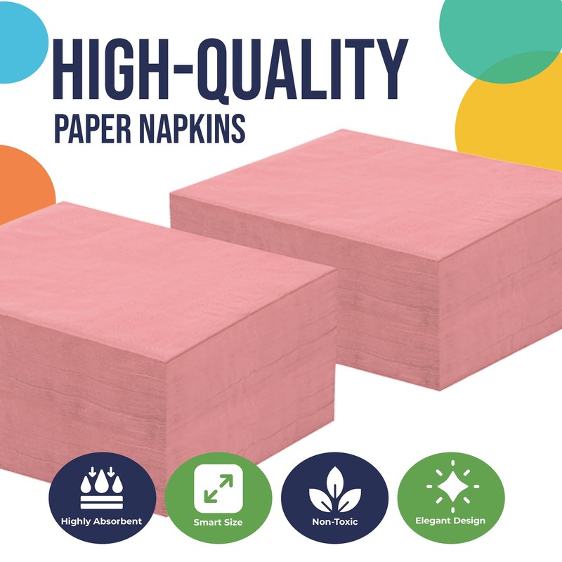 Exquisite Paquete de 50 servilletas de papel para bebidas, las