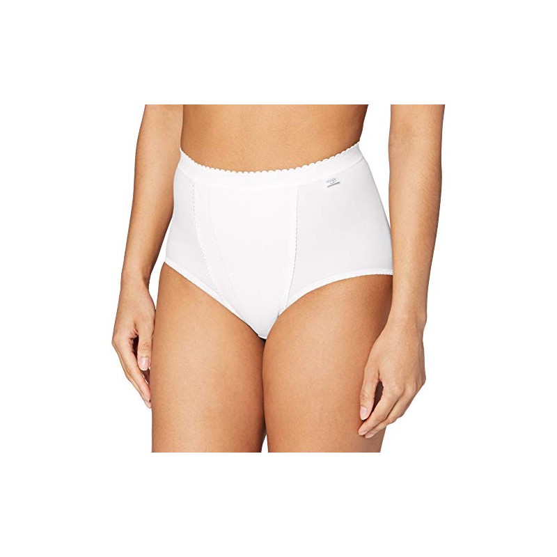Sloggi Women's Control Maxi Brief, White, Size 12