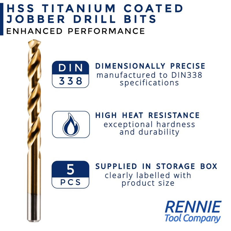 Box Of 10 x 8mm HSS M2 Fully Ground Jobber