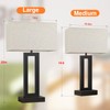 Seealle 22" Tall Living Room Lamps for Night Stands -