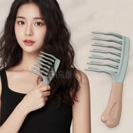 Permed Hair Curved Brush LP Deep Gray 7ea