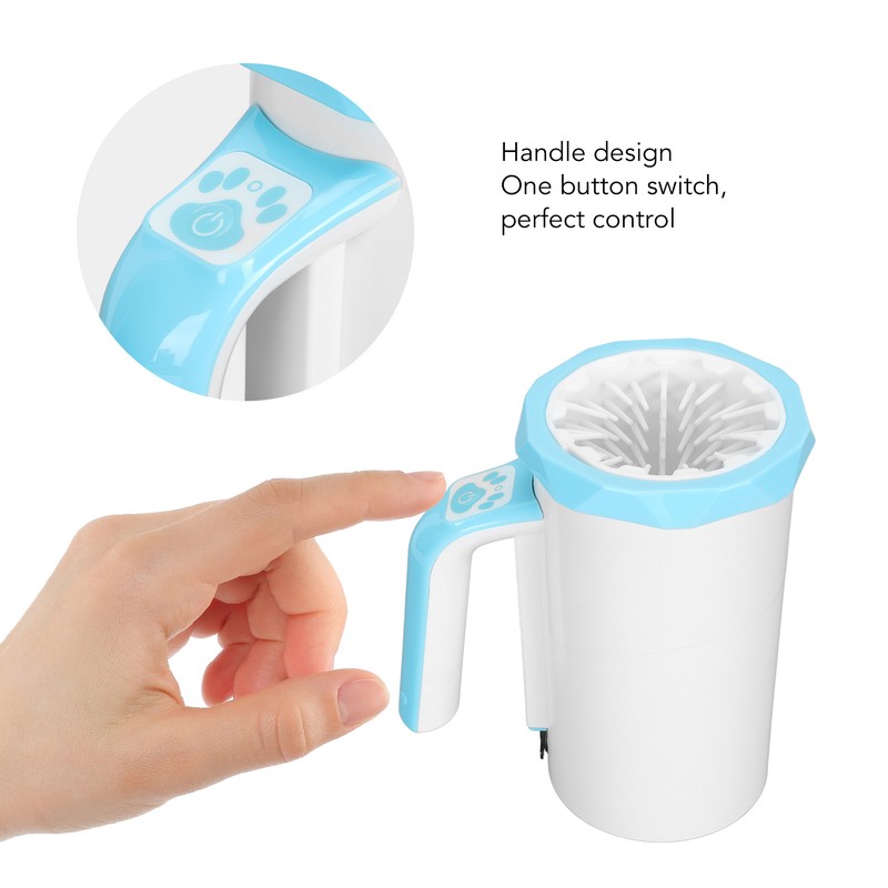 Automatic Dog Paw Cleaner Multifunction Powerful Silicone Bristles Rechargeable Portable