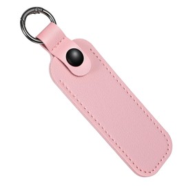 Ymapinc Pink Leather USB Flash Drive Case, Cute Pink Thumb Drive Holder for Women Girls, Portable Keychain USB Pouch with Key Ring