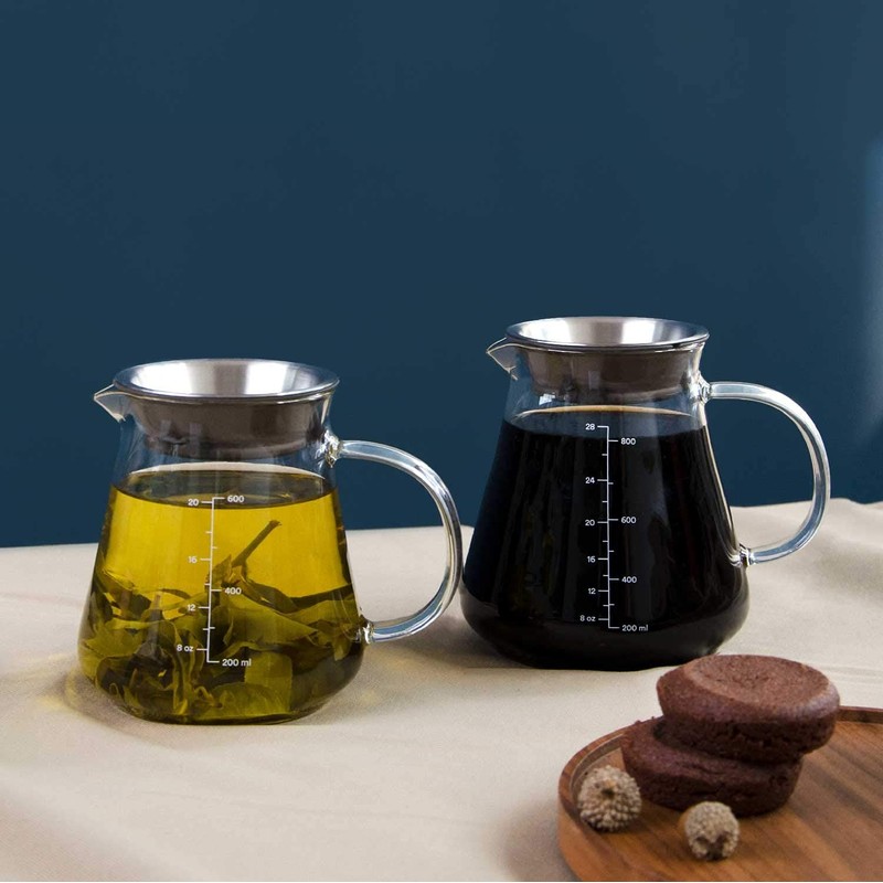 Glass Range Coffee Server For Pour Over Coffee & Tea