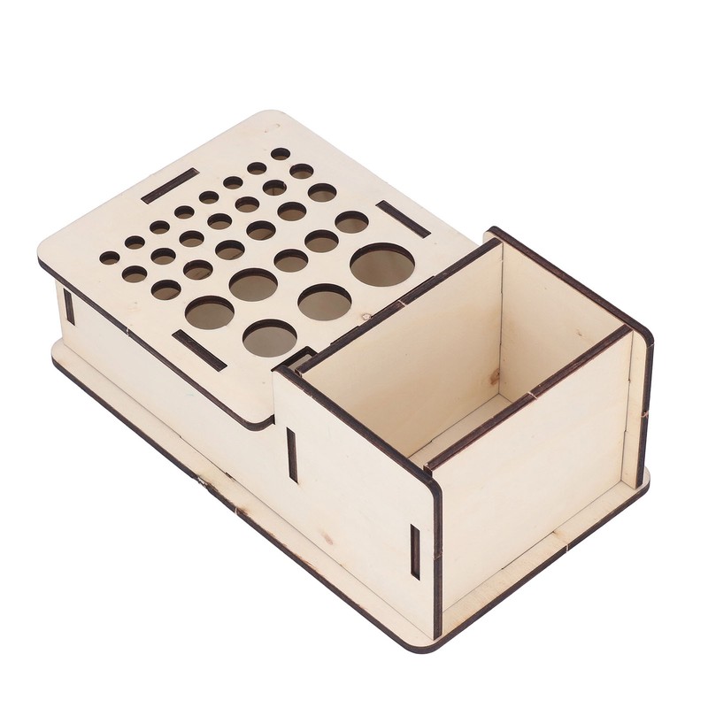 Leather Tools Storage Box Shelf Beech Leathers Craft Rack Stand