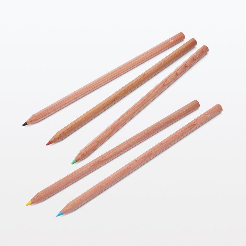 Muji NFB15A6S Colored Pencils, 36 Colors, Paper Tube Case
