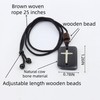 Joddfly Bone Cross Pendant Necklace, 25 Inch Adjustable