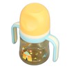 Wide Neck Sippy Straw Bottle Spill Proof Easy Grip Training