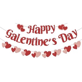 Happy Galentine's Day Banner Galentines Day Party Decorations Red