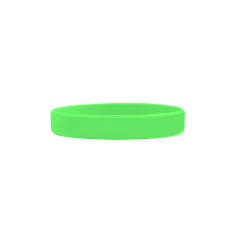 SayitBands 1 Custom Light Green Debossed Silicone Wristband