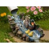 Mallard Duck Statue Splash Block Gutter Downspout Extensions Garden Decor,