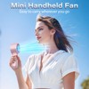Handheld Fan - Portable Handheld Turbo Fan Rechargeable with Lanyard,