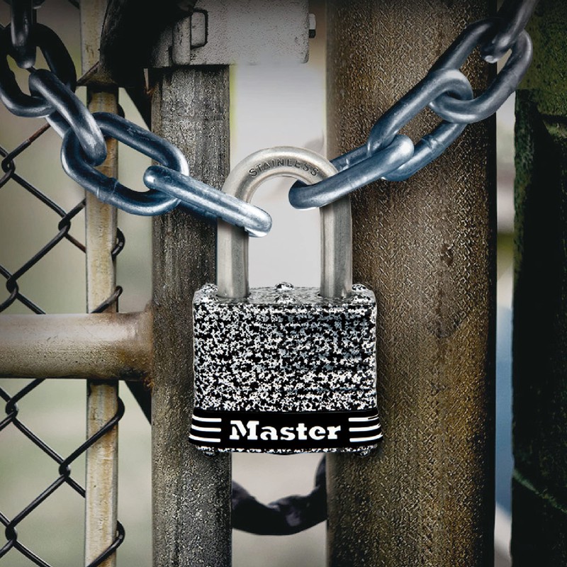 Master Lock 3SSKAD Padlock, Keyable, Outdoor, Weatherproof, Rustproof, Body Width
