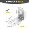 sourcing map 4Pcs Adjustable L-Shape Corner Brace, 57 x 83