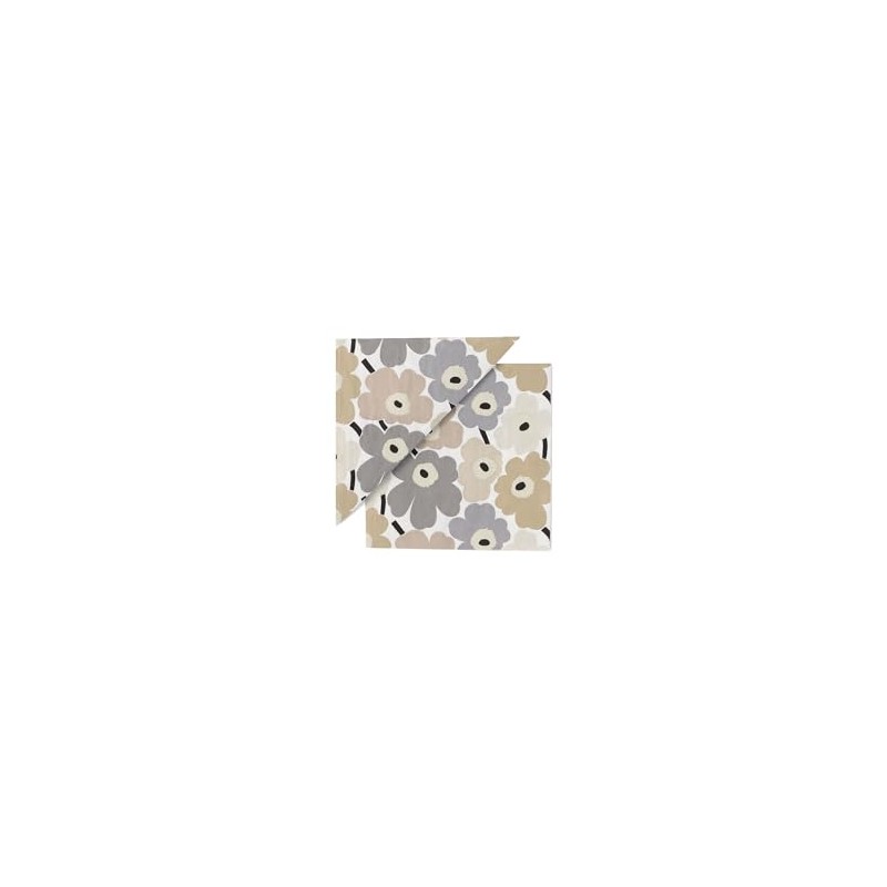Marimekko Mini Unikko Women's Lunch Napkins, 52_1_5273562766 F, Beige x