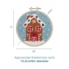 Trimits Embroidery Punch Needle Hoop Kits, 15.2cm 6”, Gingerbread House