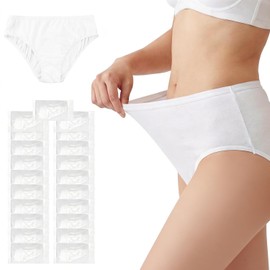 Hualleko Women's Disposable Pants, Set of 21, Disposable Shorts, Paper Pants, Women's, High Elasticity, No Pressure, For Postpartum, Sensitive Skin, Hospital Hospital/Travel/Disaster Prevention