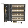 SATA NGFF to PCIe Adapter 4 Disk Position 10Gbps AHCI