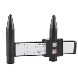 EOTH Wheel PCD Gauge, Rim Bolt Pattern Measuring Tool, PCD Ruler, Lug Bolt Pattern Gauge for 4 5 6 8 Holes Sliding Caliper