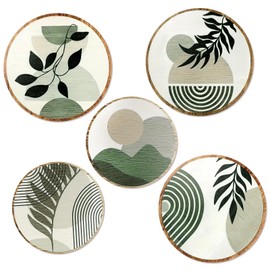 DETENE Wooden Boho Wall Decoration (Green)