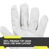 Glove Station Un-lined Top Grain Beige Goatskin Leather Driver Work