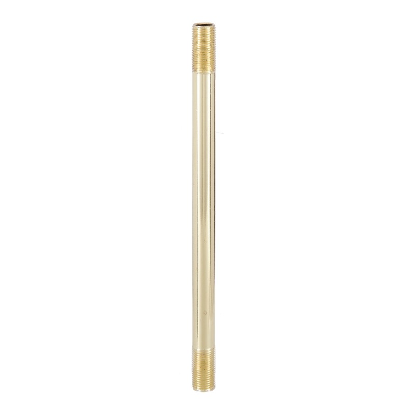 B&P Lamp® 8 Inch Brass Plated 1/8 IP Steel Threaded