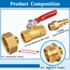 FANOVO RV Winterize Blowout Adapters, 3/4'' GHT Male & Female