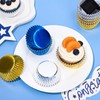 Whaline 150Pcs Graduation Foil Cupcake Liners Congrats Grad Baking Cups