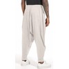 perdontoo Mens Harem Pants Loose Fit Elastic Waist Drawstring Aladdin