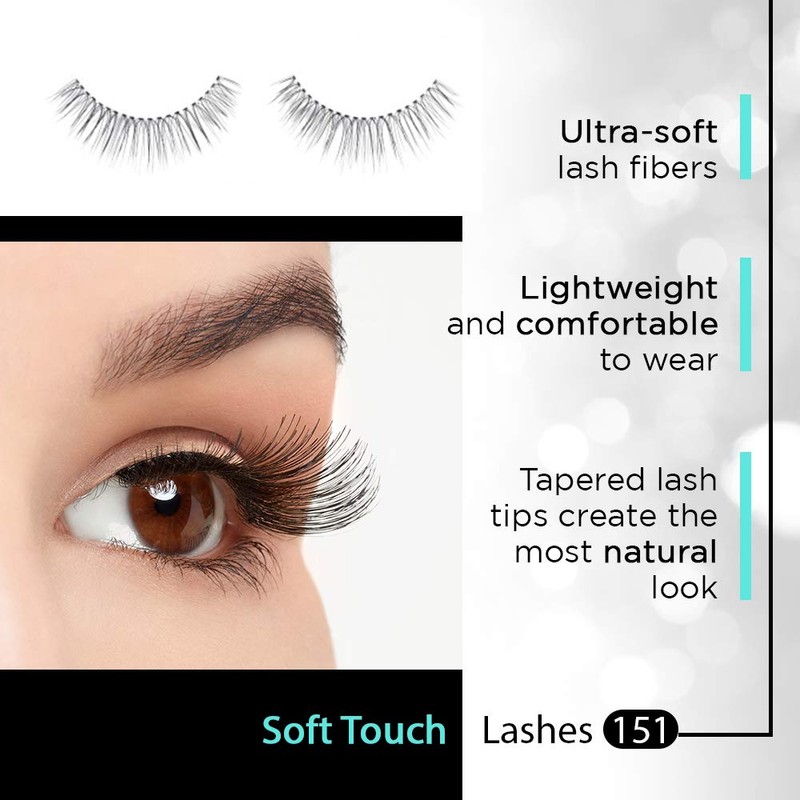 Ardell - False Eyelashes Soft Touch 151 Black (4 Pack)