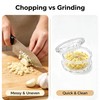 Clear Manual Garlic Twister and Ginger Mincer – Effortlessly Crush