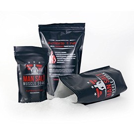 ManSalt the Original Muscle Soak Bath Salt (3LB) IMPROVED FORMULA. Strongest Scent Yet.