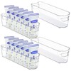 Vtopmart Breastmilk Storage Container 4PCS Set, Clear Freezer and Fridge