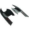 4pcs Carbon Fiber Style External Outer Door Bowl Handle Cover