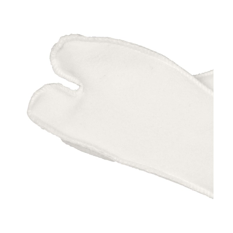 Kyoetsu Men's Tabi Socks, Fleece Cover, Winter Socks, white