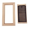 Homewell Red Oak Wood Floor Register, Flush Mount Vent with