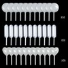 150 Stück, 4 ml, Kunststoff-Pipetten, Herz/rund/rechteckig, Transferpipetten, geeignet für Schokolade,