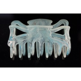 1Stk Haarkralle groß ca 9cm lang in himmelblau - Made in Germany - WeLoveBeads